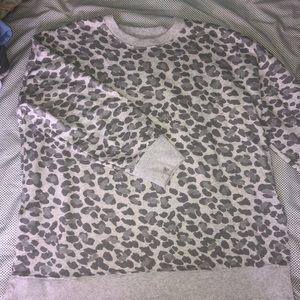 Aerie animal print sweatshirt